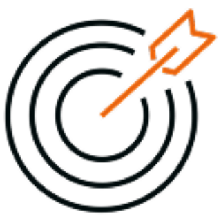 Arrow on target icon